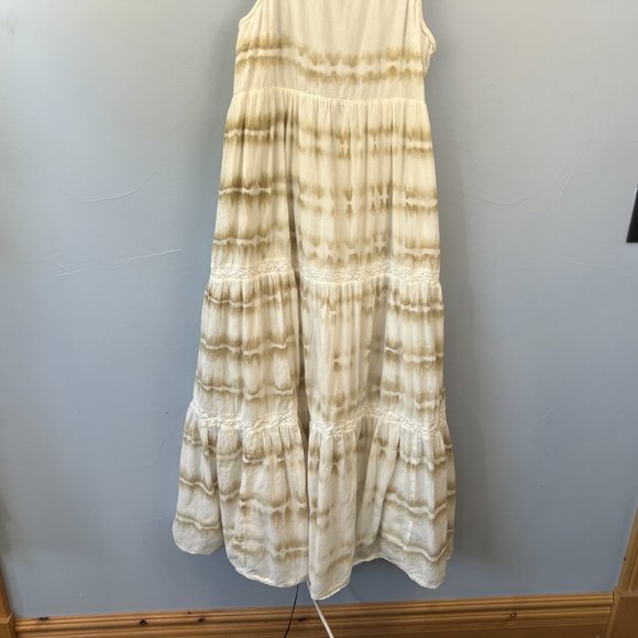 Aerie Beach Tie Dye Cotton Maxi Sundress Size L Boho Beachy Summer - Picture 5 of 12